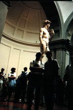 Statue of David located in Florence, Italy